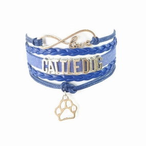 Infinity Love Cattle Dog Bracelet