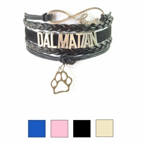 Infinity Love Dalmatian Bracelet