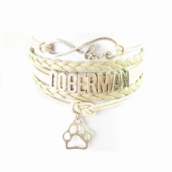Infinity Love Doberman Bracelet