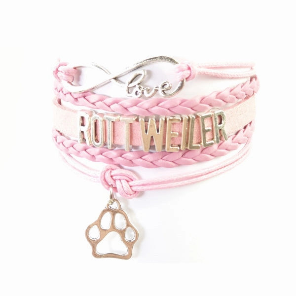 Infinity Love Rottweiler Bracelet