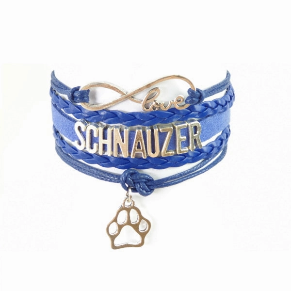 Infinity Love Schnauzer Bracelet