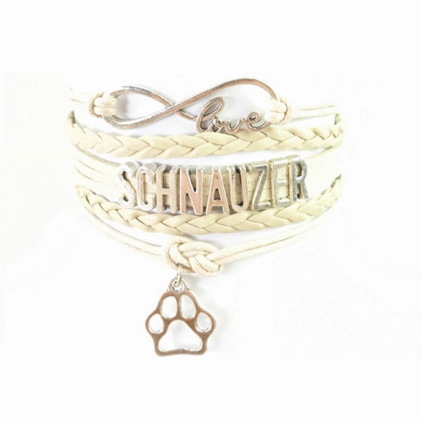 Infinity Love Schnauzer Bracelet