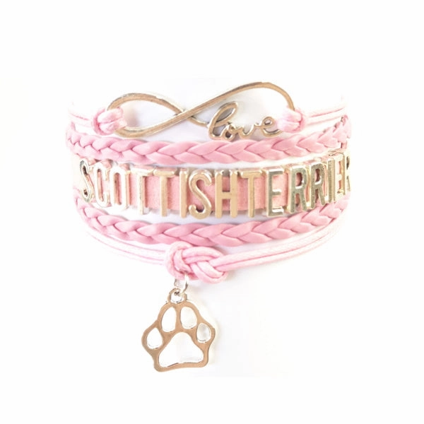 Infinity Love Scottish Terrier Bracelet