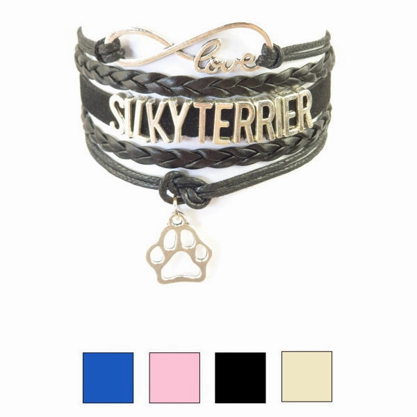 Infinity Love Silky Terrier Bracelet