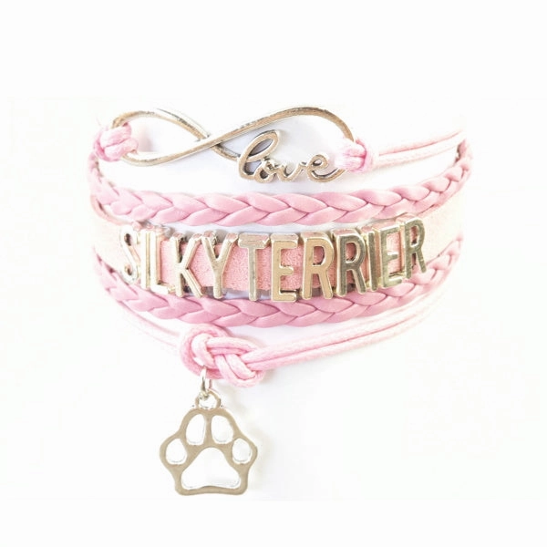 Infinity Love Silky Terrier Bracelet