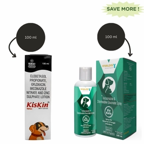 Intas Kiskin Lotion (100mL) And Vivaldis Viv Keto Spray (100ml) Combo
