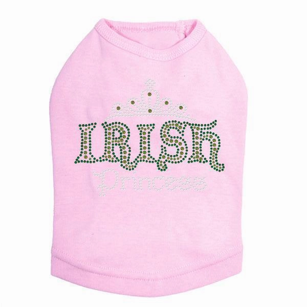 Irish Princess Rhinestone Dog Tank