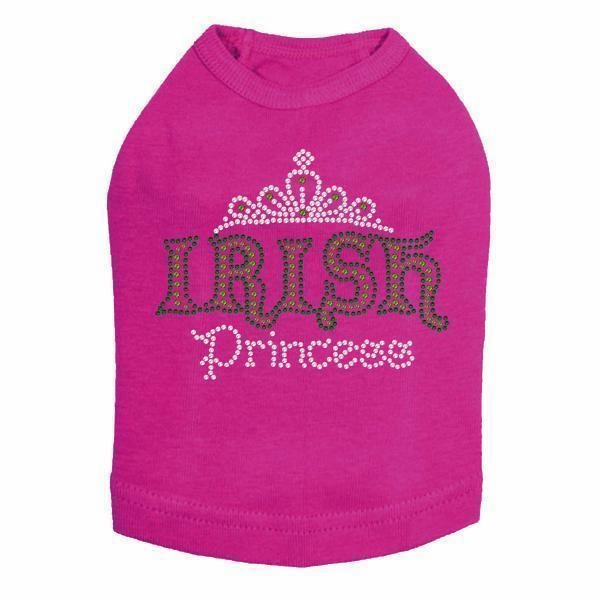 Irish Princess Rhinestone Dog Tank