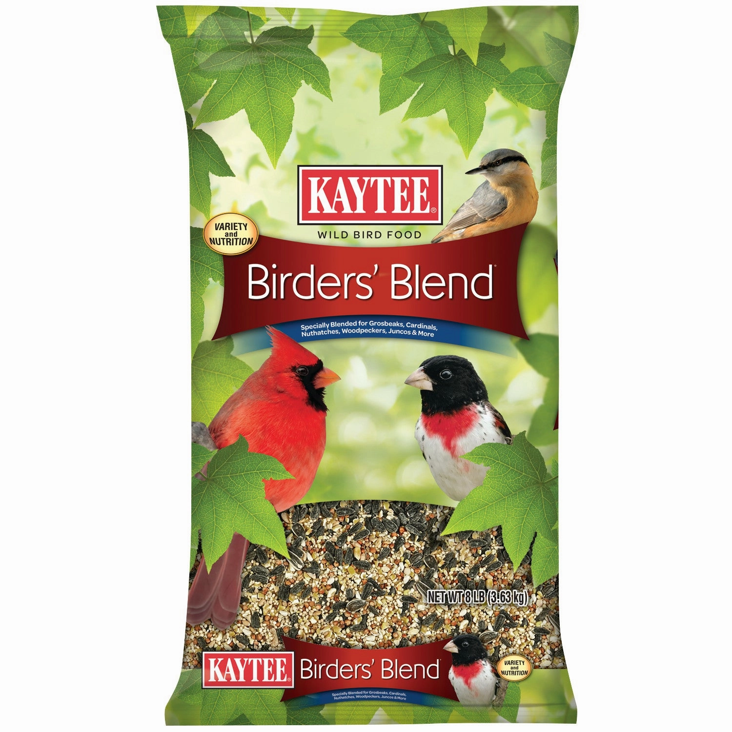Kaytee Birders' Blend, Wild Bird Food, 8 lb