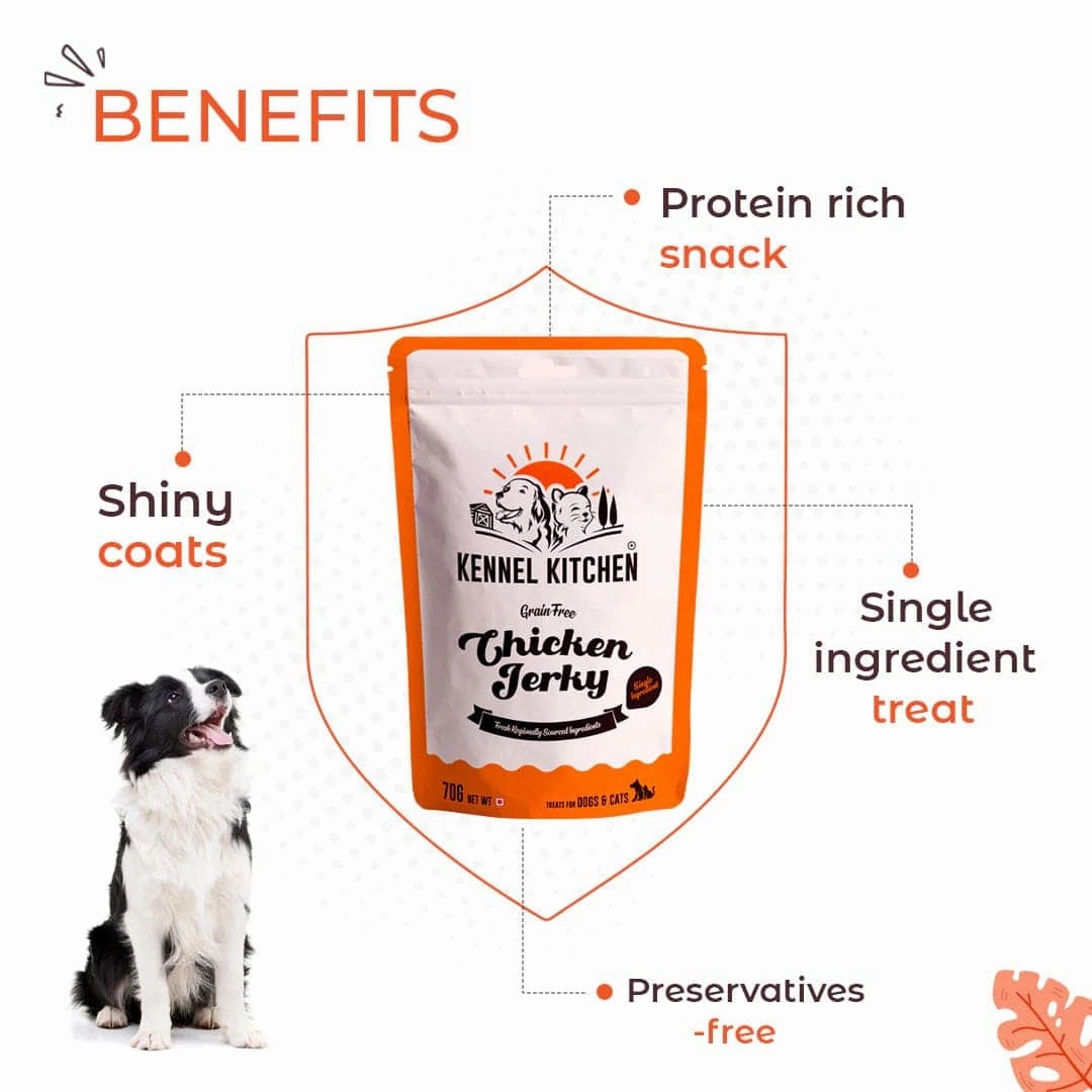 Kennel Kitchen Air Dried Chicken Jerky Dog and Cats Treats