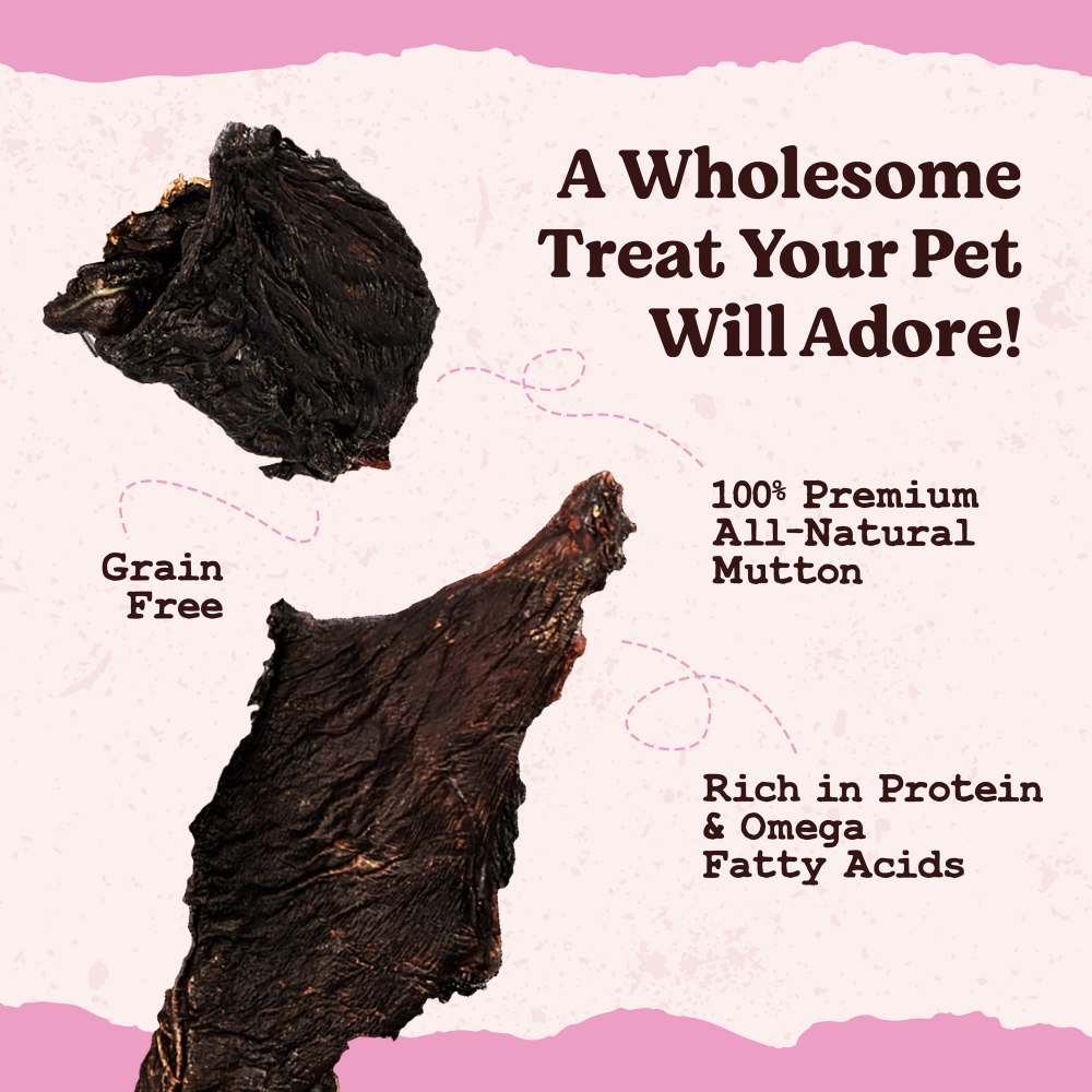 Kennel Kitchen Air Dried Mutton Jerky Dog and Cat Treats