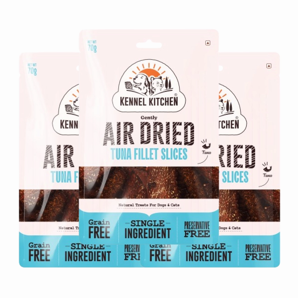 Kennel Kitchen Air Dried Tuna Fish Jerky Dog and Cats Treats