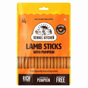 Kennel Kitchen Lamb Sticks with Pumpkin Stick Dog Treats