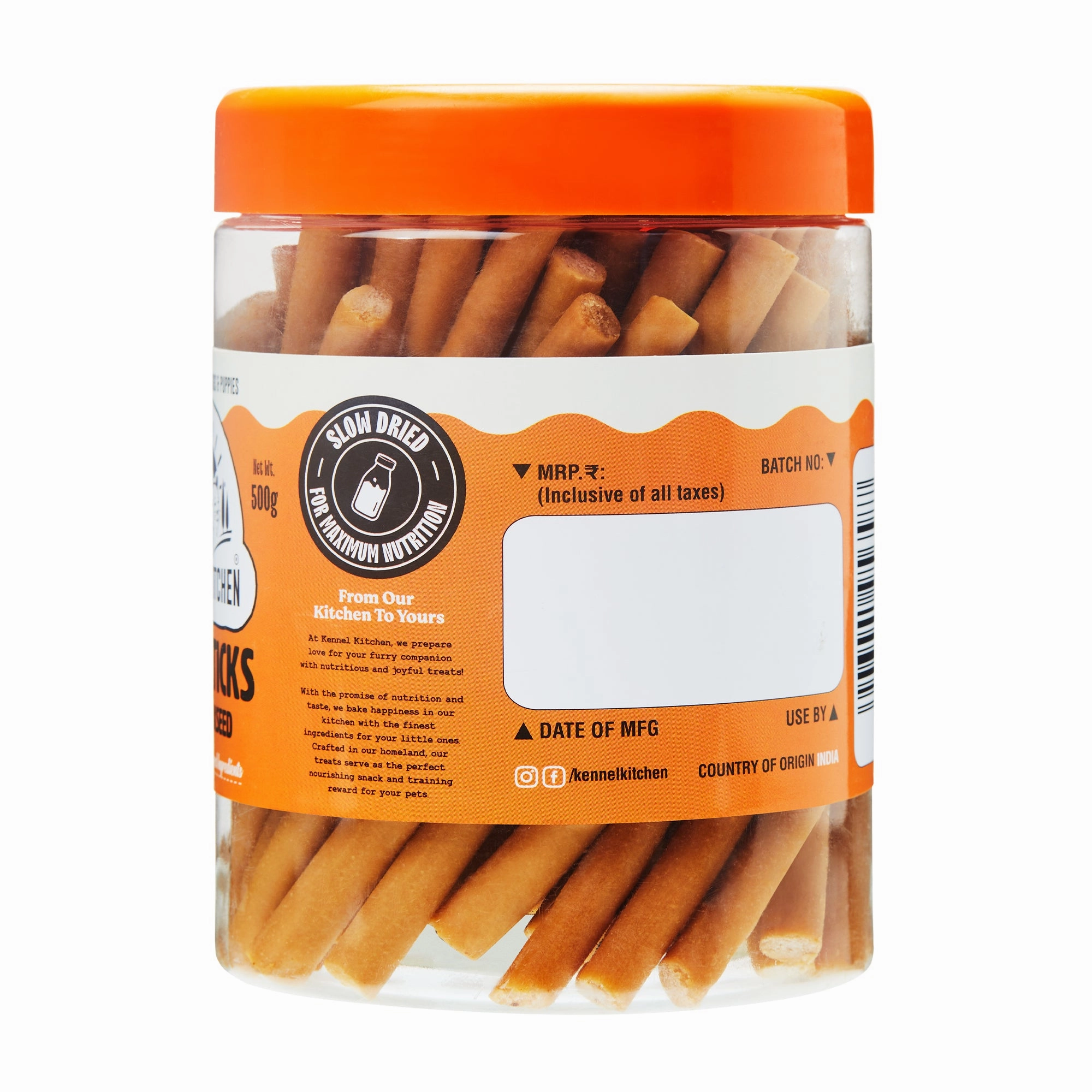 Kennel Kitchen Milk Sticks with Flaxseed Dog Treats
