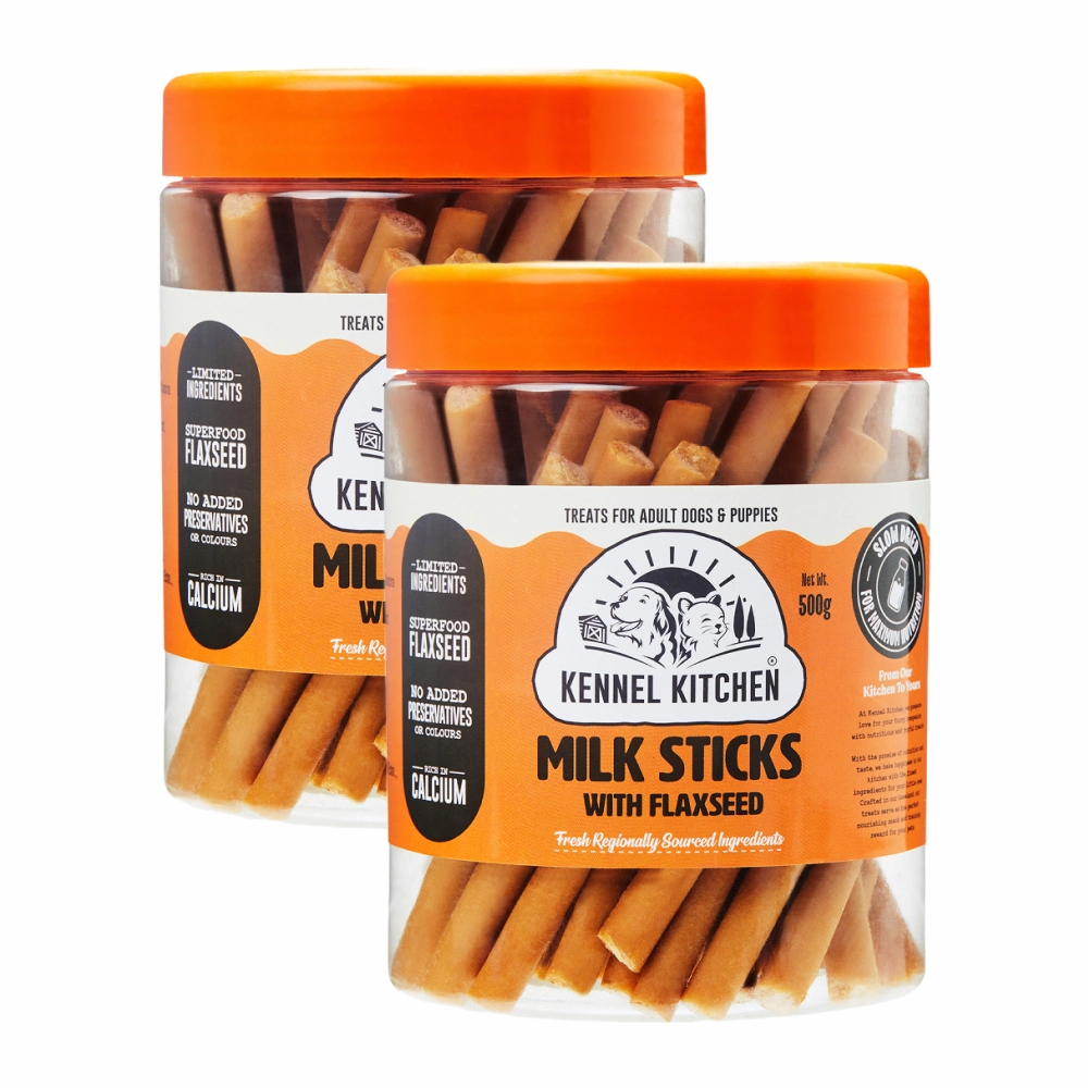 Kennel Kitchen Milk Sticks with Flaxseed Dog Treats