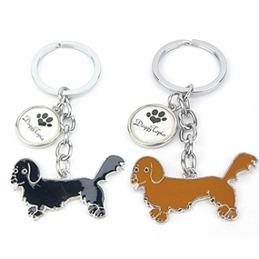 Key Ring Dachshund Long Hair