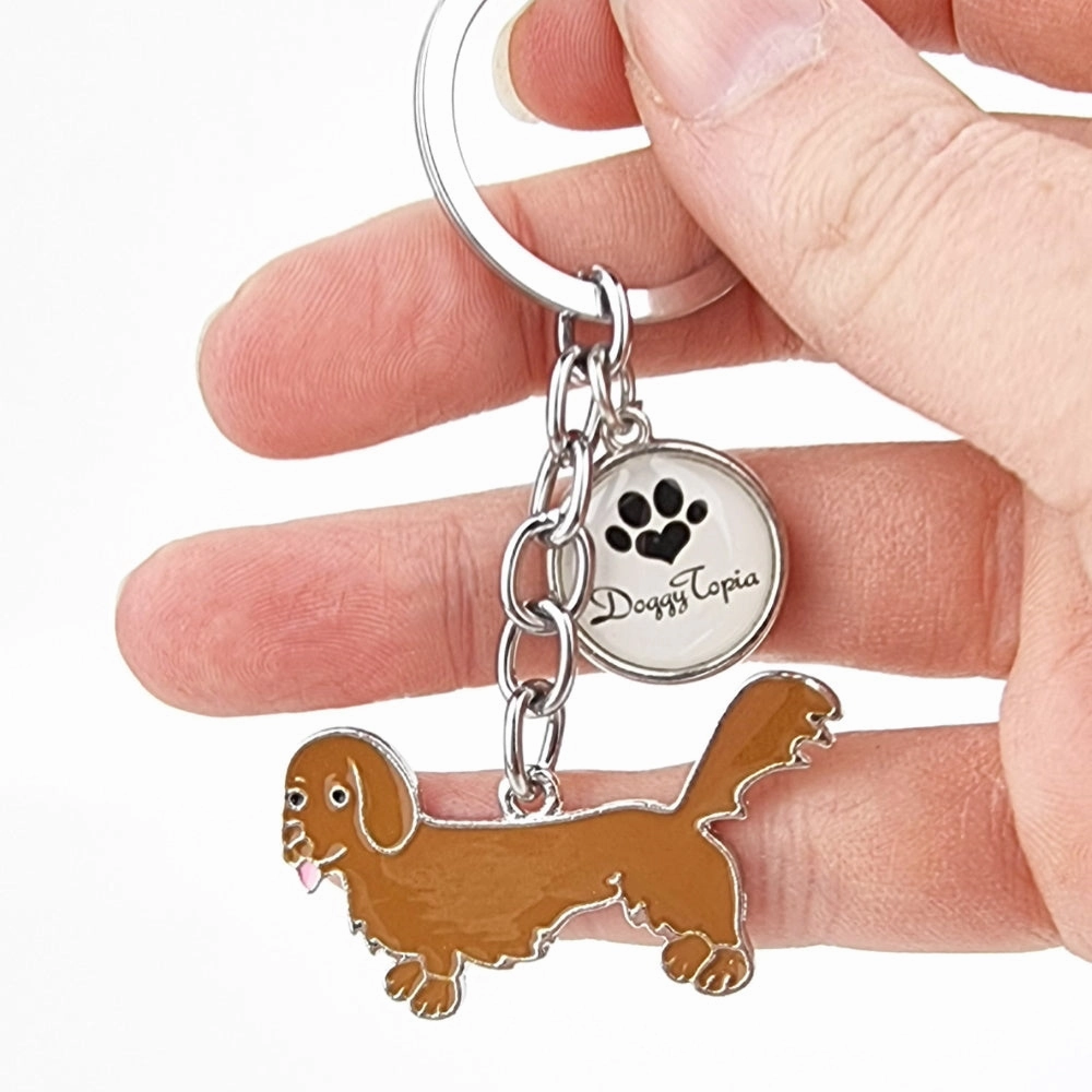 Key Ring Dachshund Long Hair