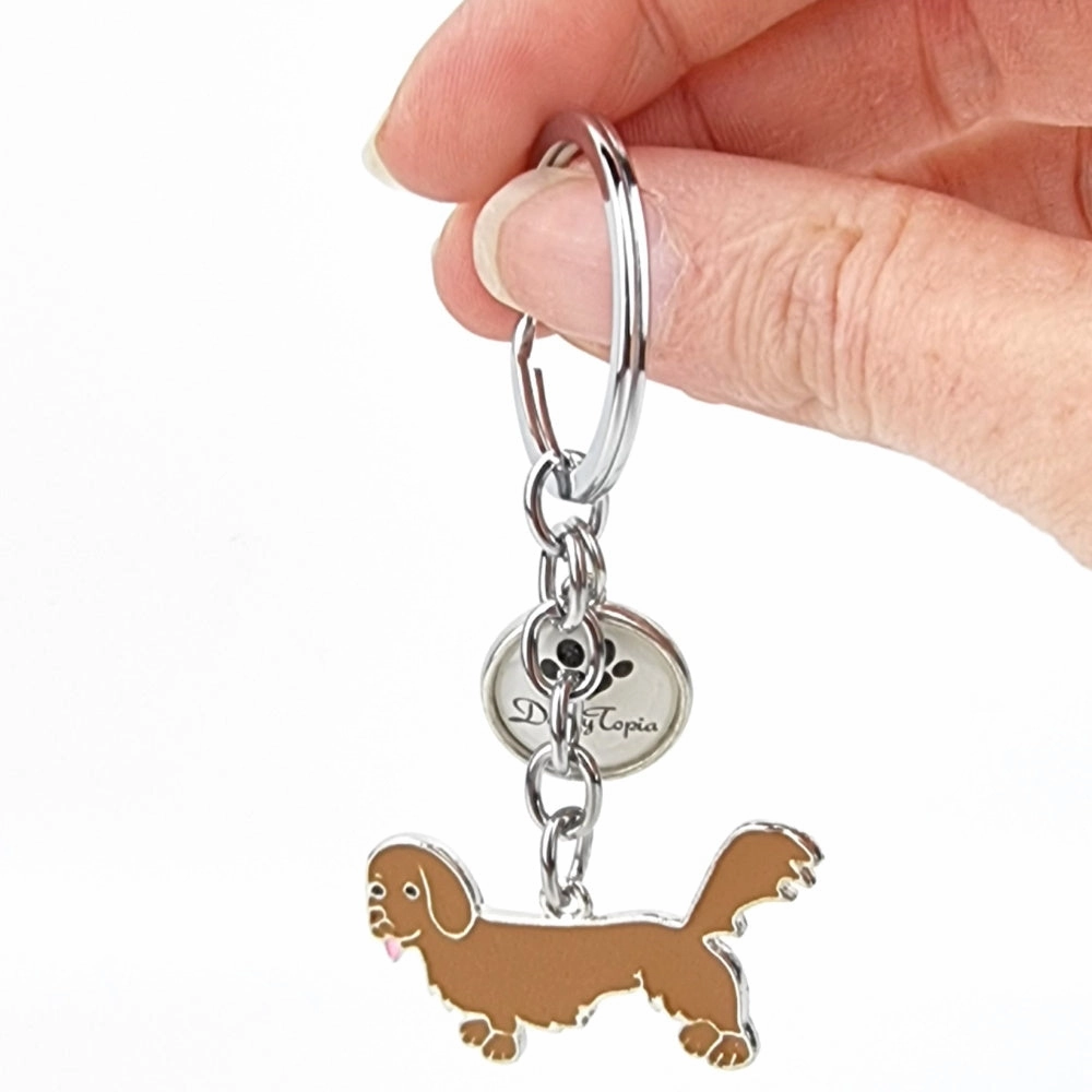 Key Ring Dachshund Long Hair