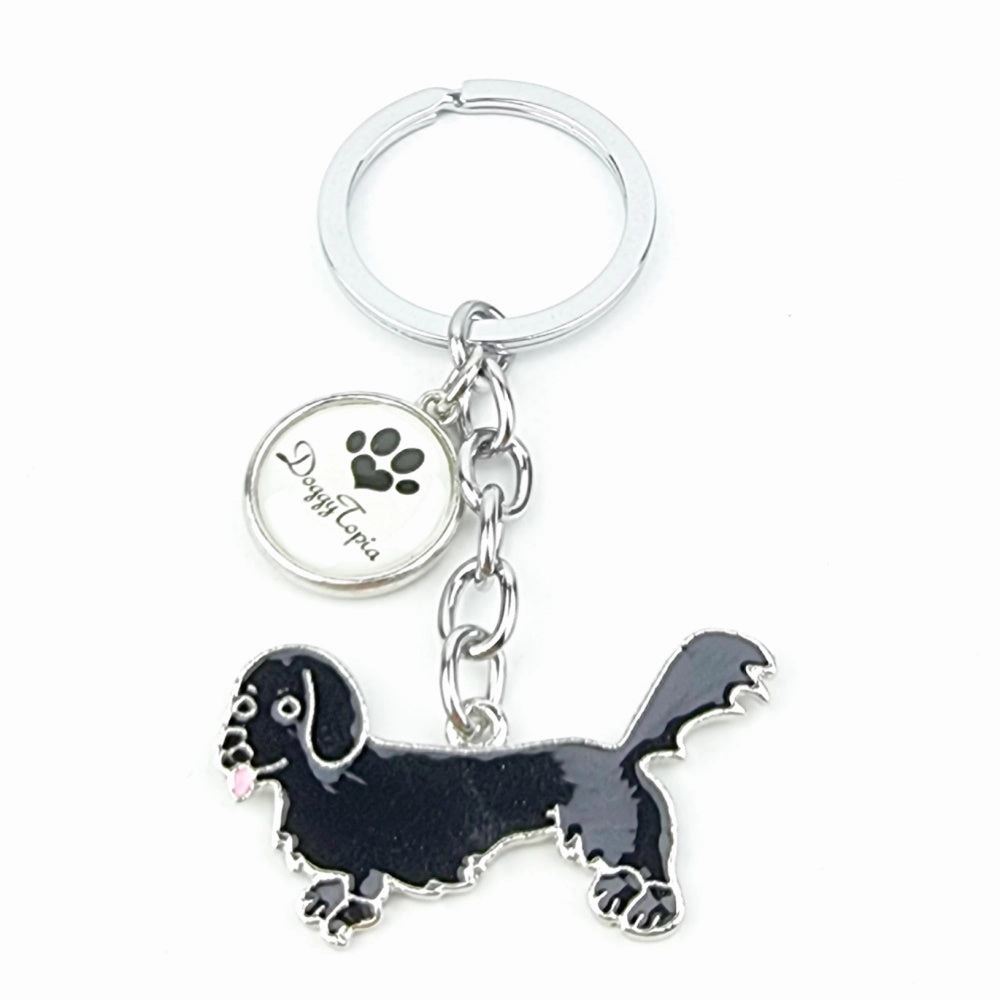 Key Ring Dachshund Long Hair