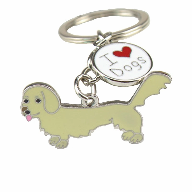 Key Ring Dachshund Long Hair