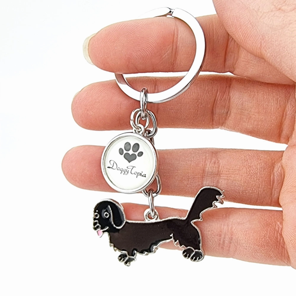 Key Ring Dachshund Long Hair