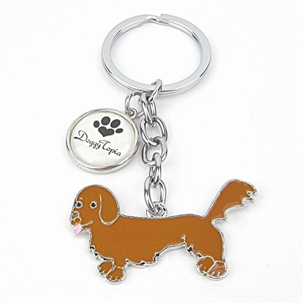Key Ring Dachshund Long Hair