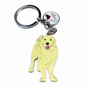 Key Ring Golden Retriever Front On