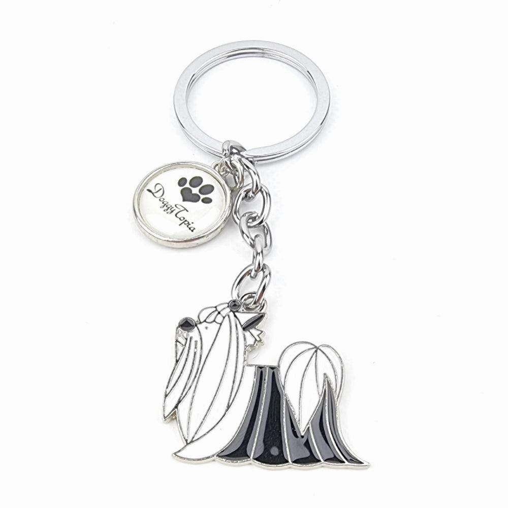Key Ring Shih Tzu Long Hair