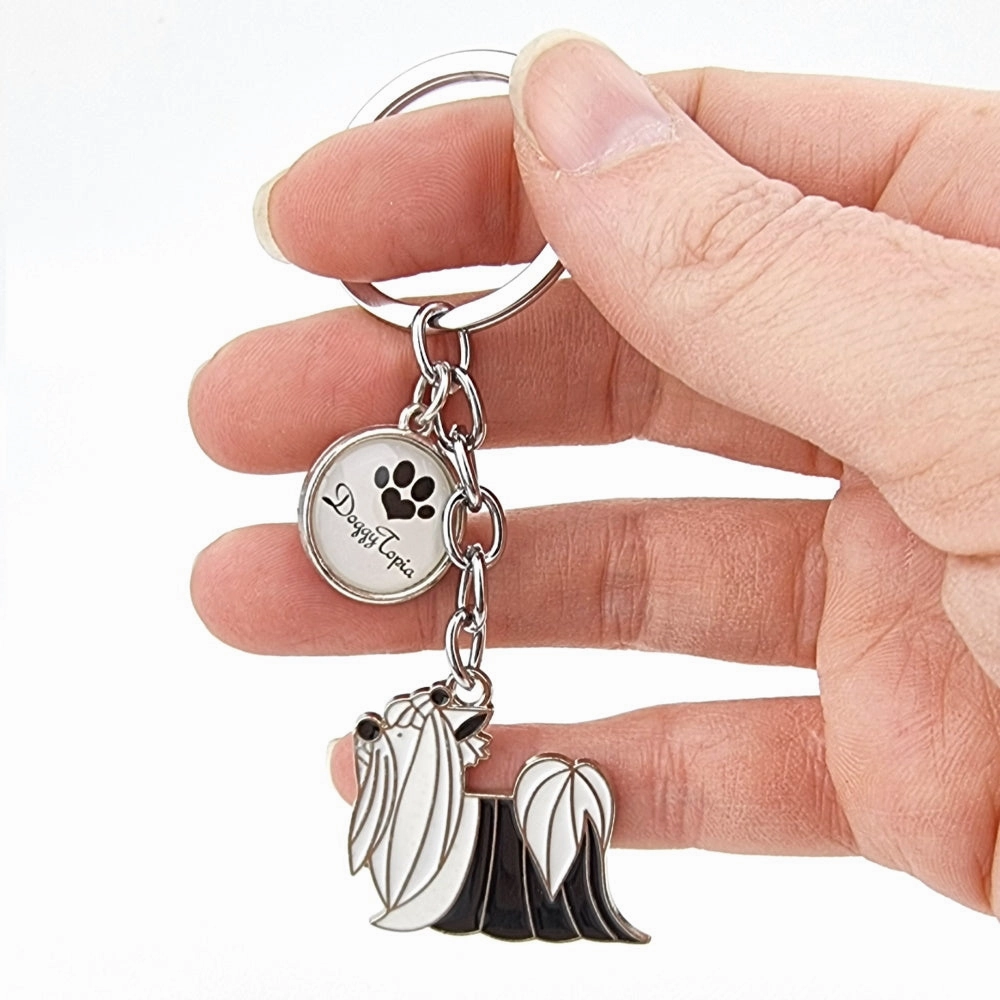 Key Ring Shih Tzu Long Hair