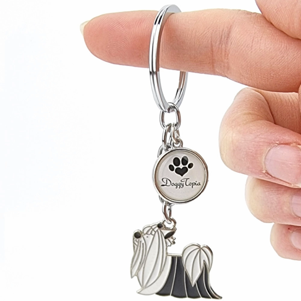 Key Ring Shih Tzu Long Hair