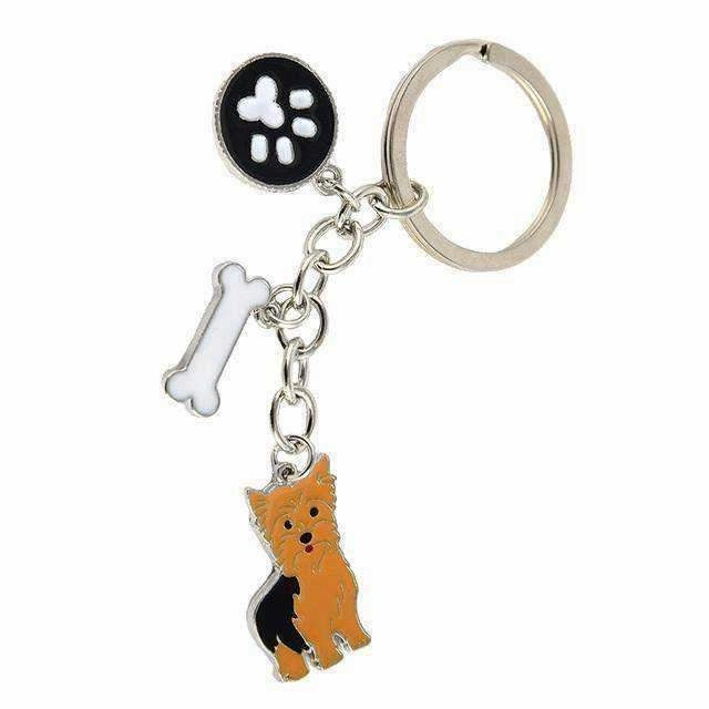 Key Ring Silky Terrier