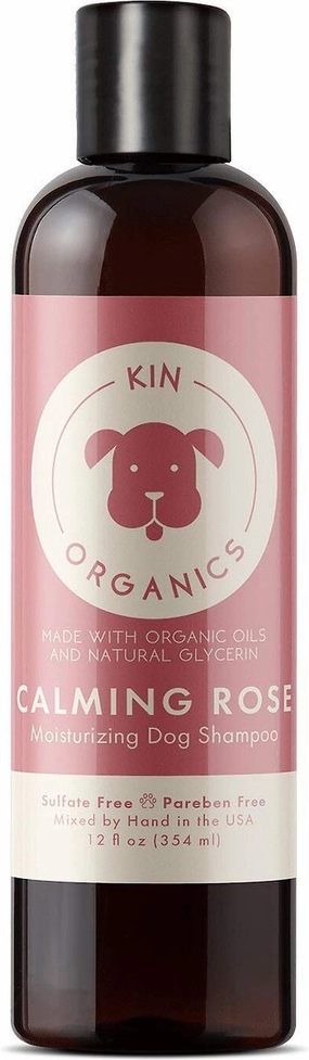 Kin   Kind Organics Calming Rose Shampoo 12 oz.
