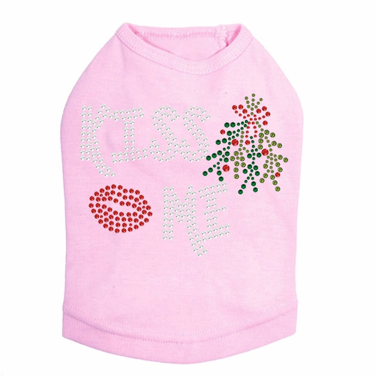 Kiss Me Mistletoe Rhinestone Dog Tank