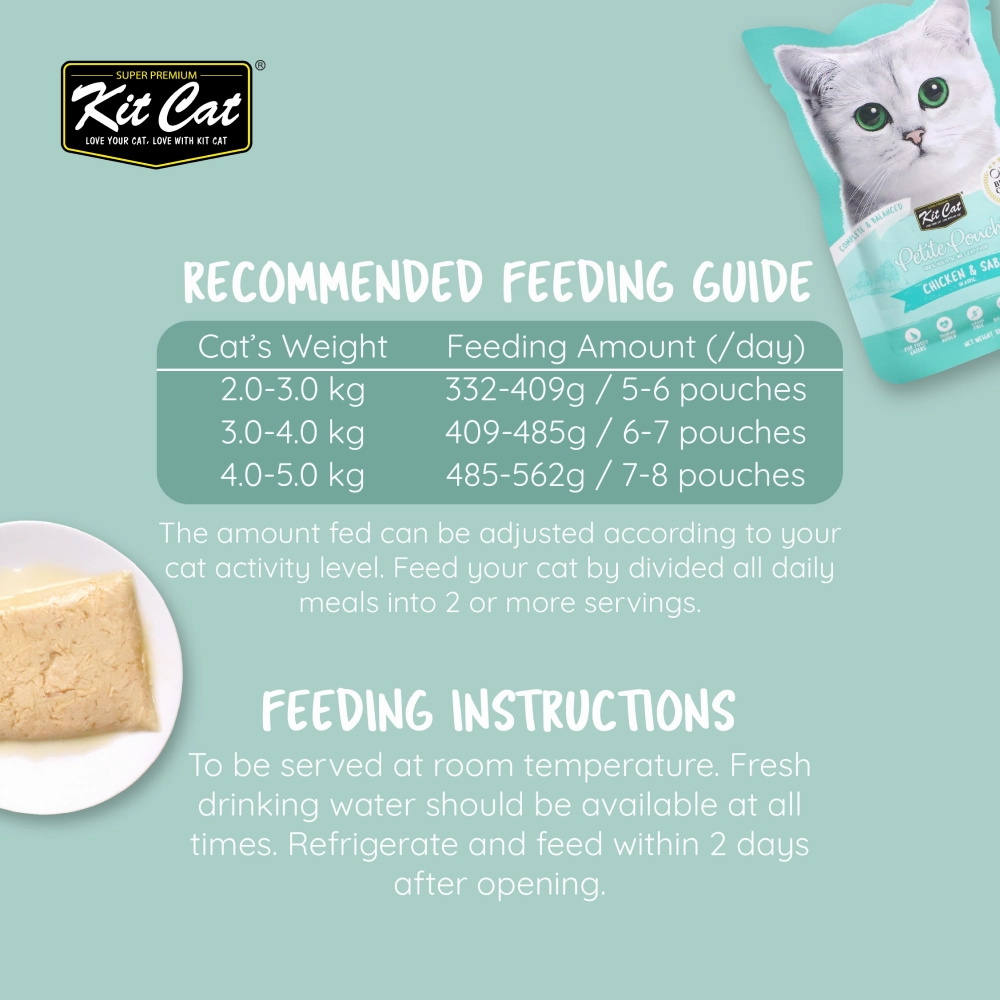 Kit Cat Chicken and Saba in Aspic Cat Wet Food