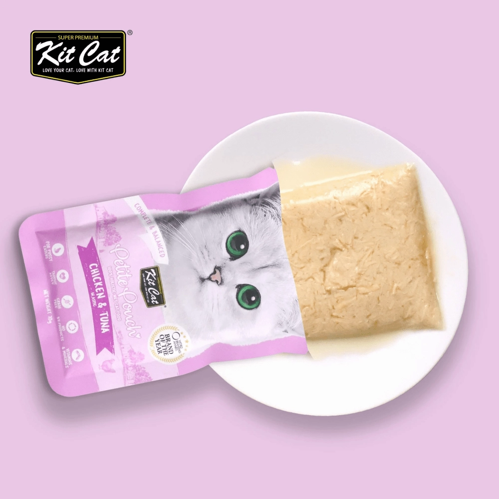 Kit Cat Chicken and Tuna and Chicken Cat Wet Food Combo