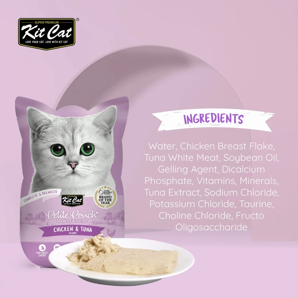 Kit Cat Chicken and Tuna and Chicken Cat Wet Food Combo