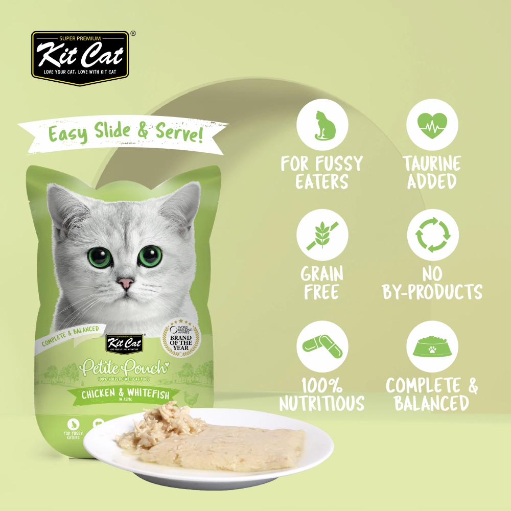 Kit Cat Chicken and Whitefish in Aspic Cat Wet Food