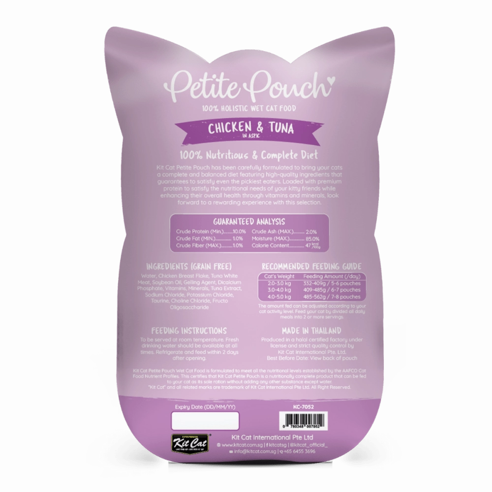 Kit Cat Tuna & White Fish, Chicken & Salmon and Chicken & Tuna Cat Wet Food Combo