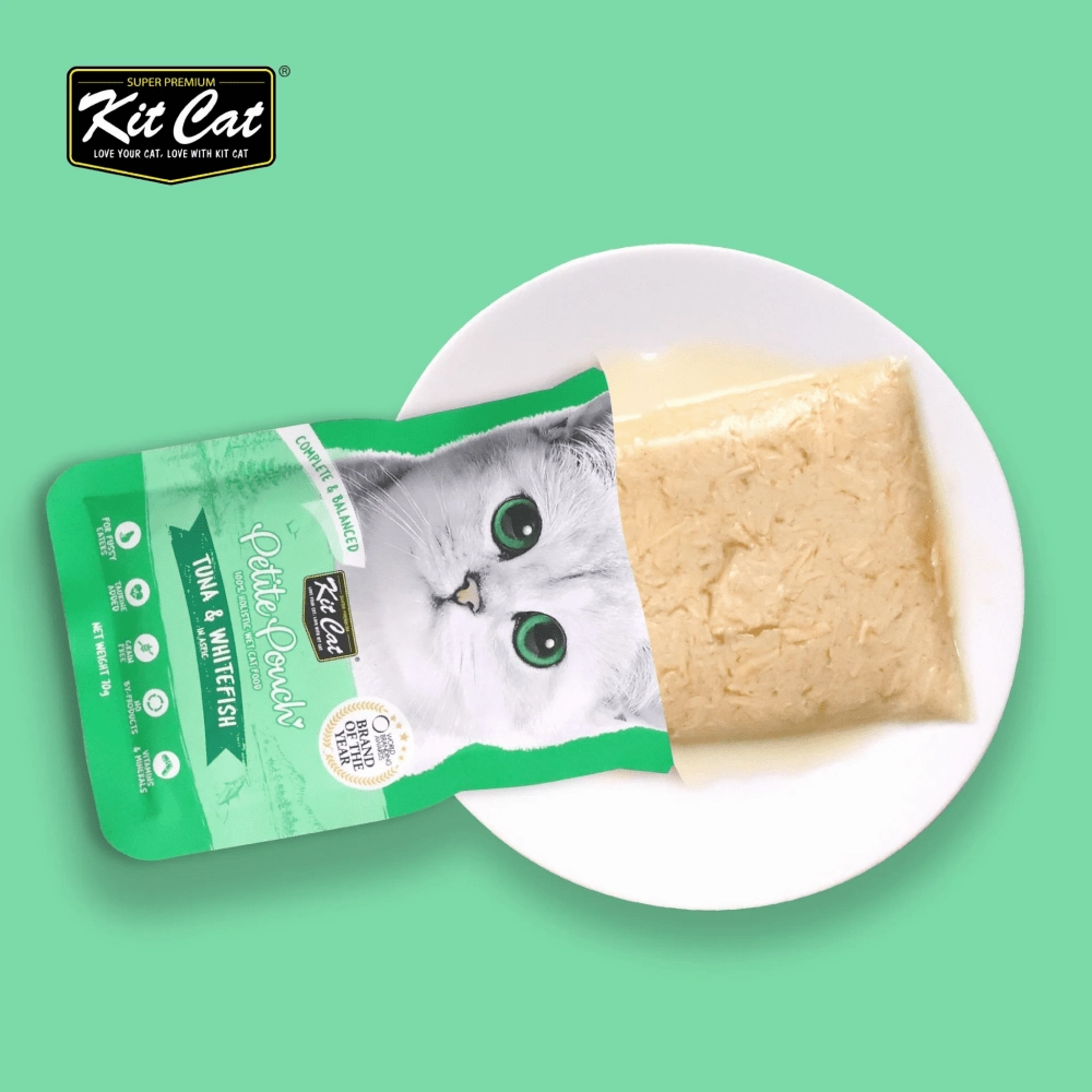 Kit Cat Tuna & White Fish, Chicken & Salmon and Classic Tuna Cat Wet Food Combo