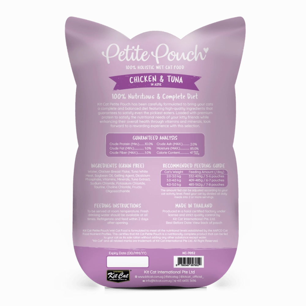 Kit Cat Tuna & White Fish, Chicken & Tuna and Classic Tuna Cat Wet Food Combo