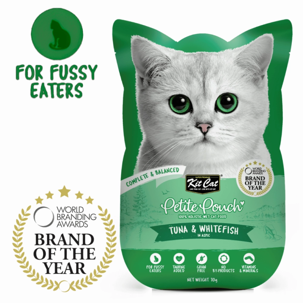 Kit Cat Tuna and Salmon Fish and Tuna and White Fish Cat Wet Food Combo