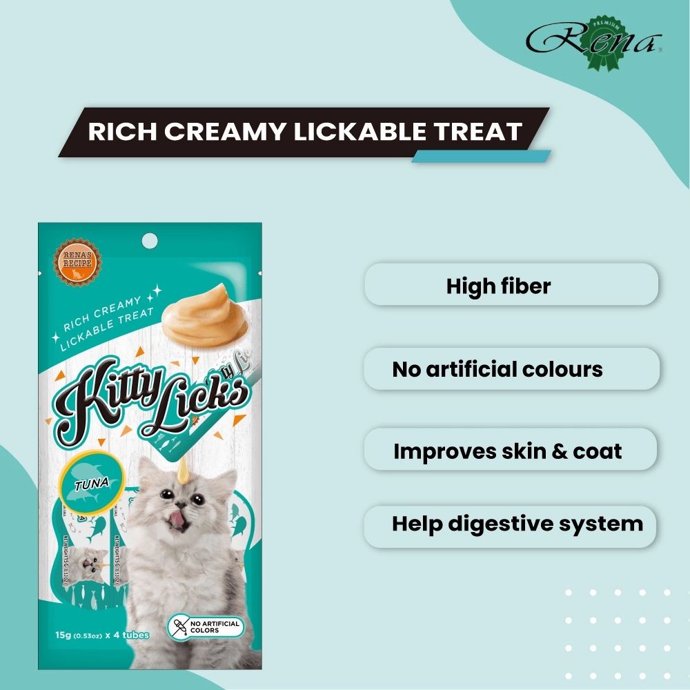 Kitty Licks Chicken Flavour and Tuna Cat Treats Combo
