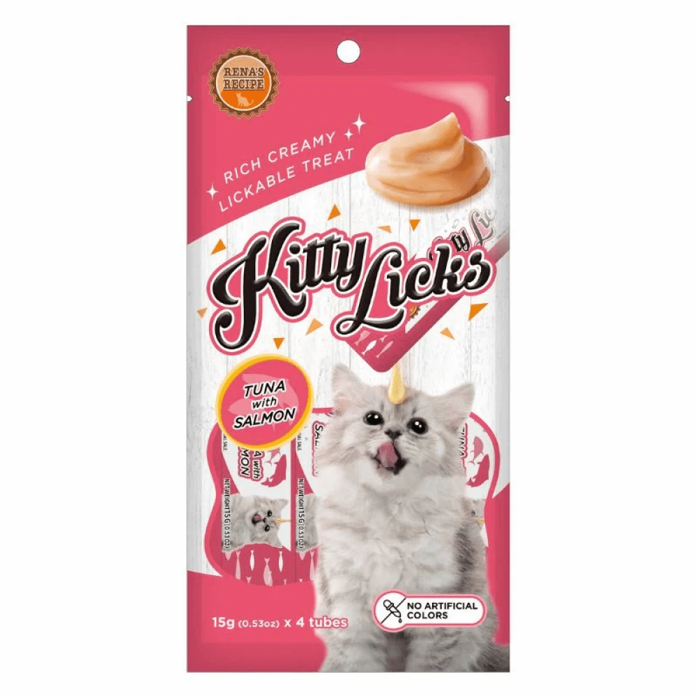 Kitty Licks Tuna Salmon and Chicken Liver Cat Treats Combo