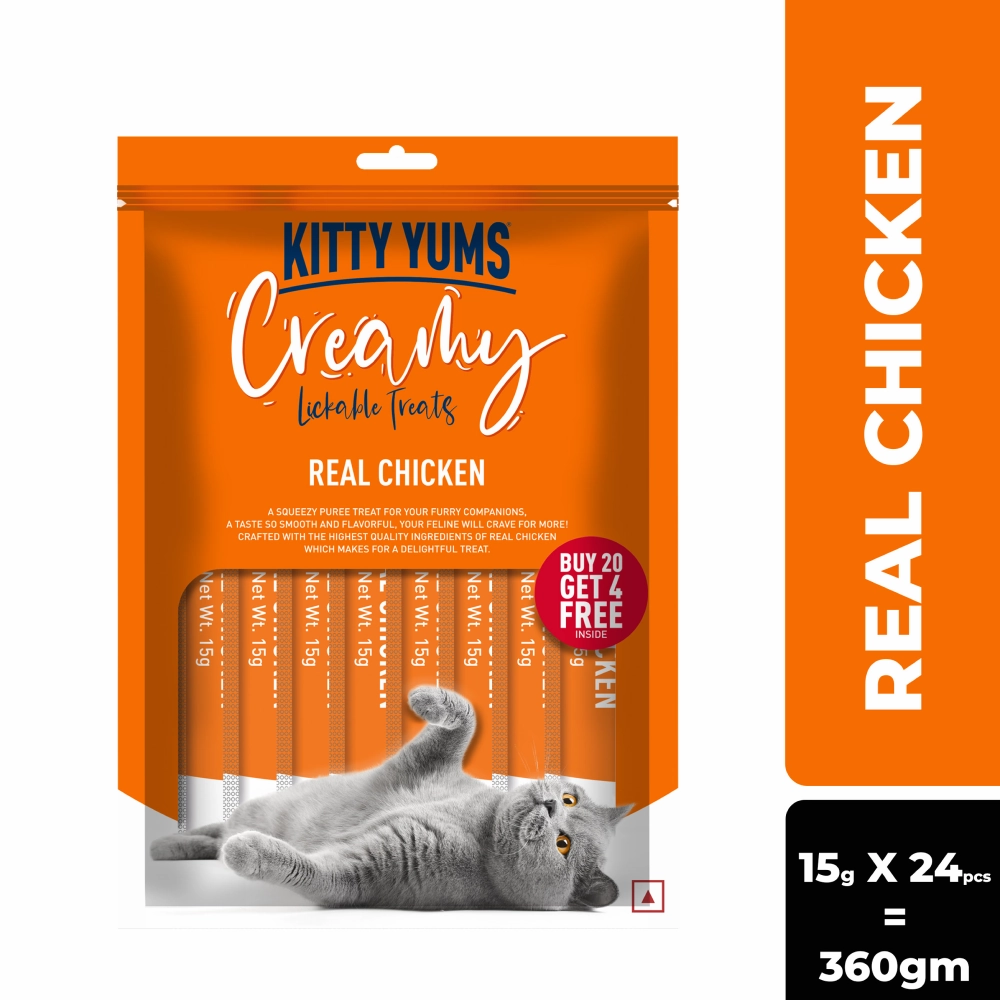 Kitty Yums Real Chicken Creamy Cat Treats