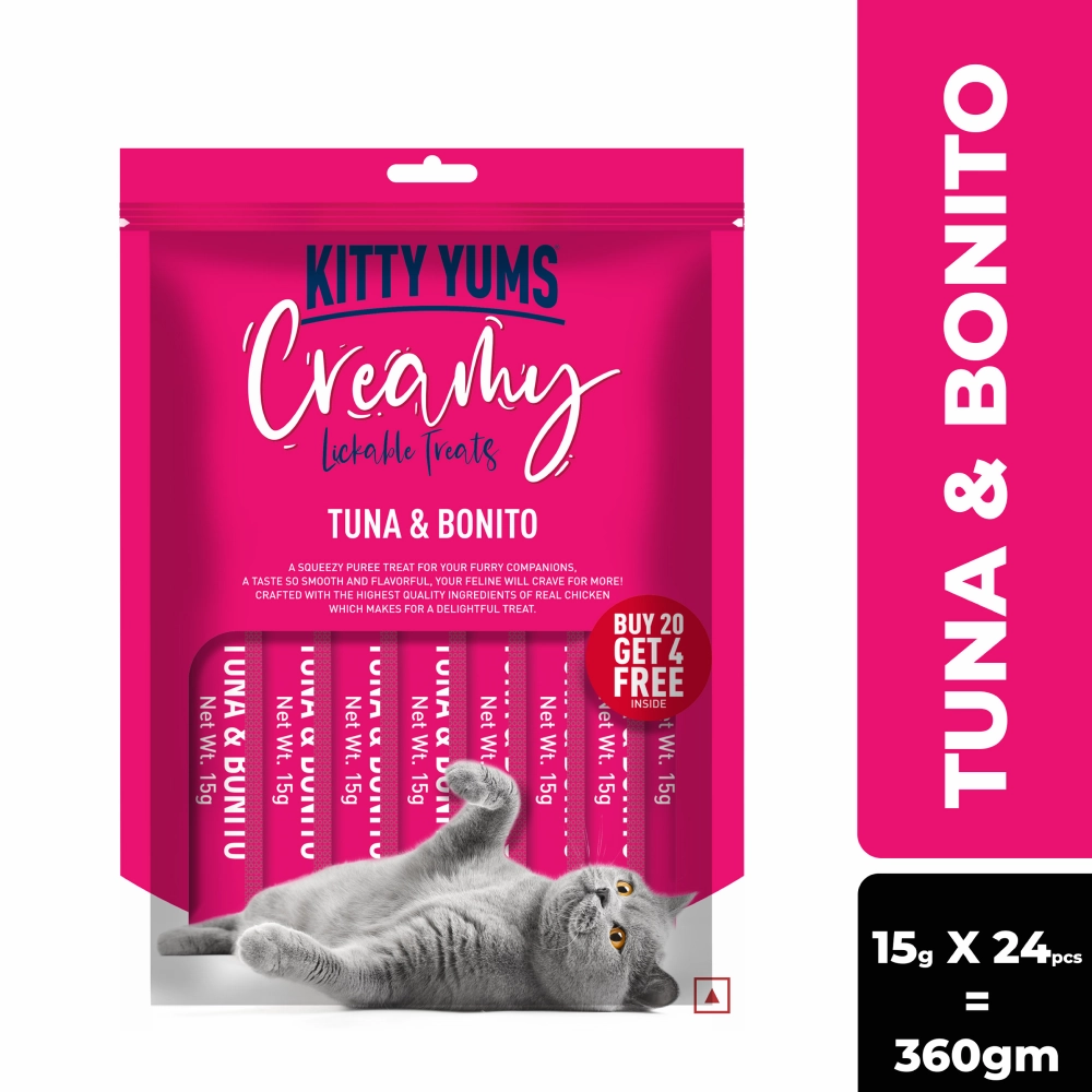 Kitty Yums Tuna & Bonito Creamy Cat Treats