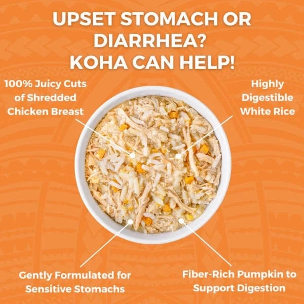 KOHA Limited Ingredient Bland Diet Chicken & White Rice Recipe for Cats