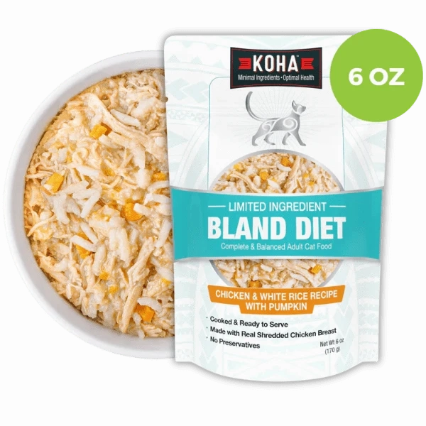 KOHA Limited Ingredient Bland Diet Chicken & White Rice Recipe for Cats