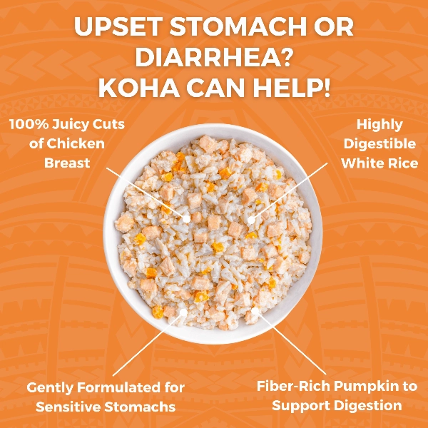 KOHA Limited Ingredient Bland Diet Chicken & White Rice Recipe for Dogs