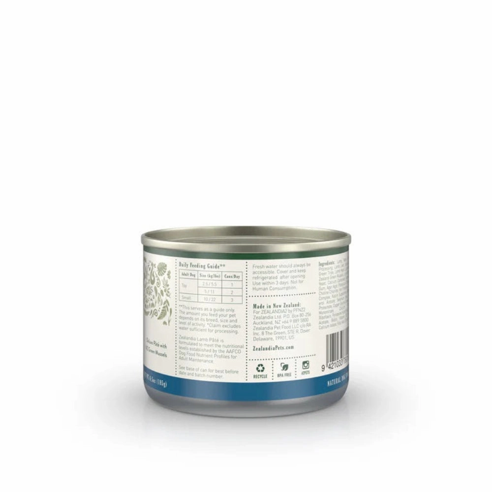 Lamb Pate Staple with Green Mussels Adult Dog Can