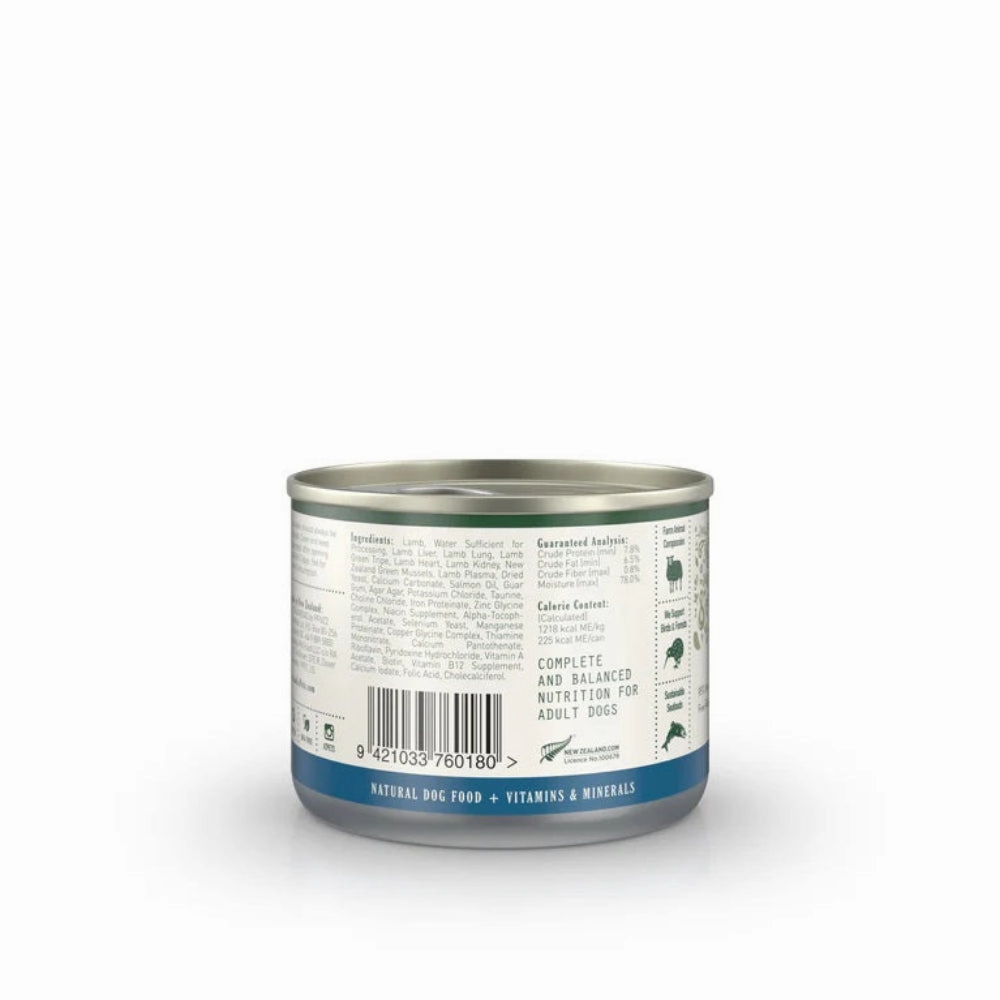 Lamb Pate Staple with Green Mussels Adult Dog Can